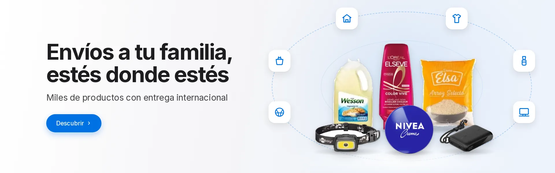 Envíos a tu familia, estés donde estés